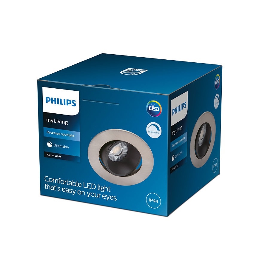 Philips - LED Himmennettävä kylpyhuonevalo ABROSA 1xLED/9W/230V IP44