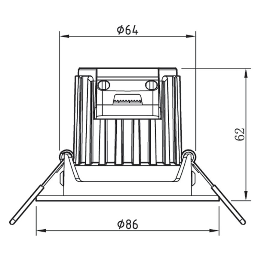 Philips - LED Himmennettävä kylpyhuonevalo ABROSA 1xLED/9W/230V IP44