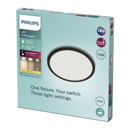Philips - LED-himmennettävä kylpyhuonevalo SCENE SWITCH LED / 15W / 230V IP44