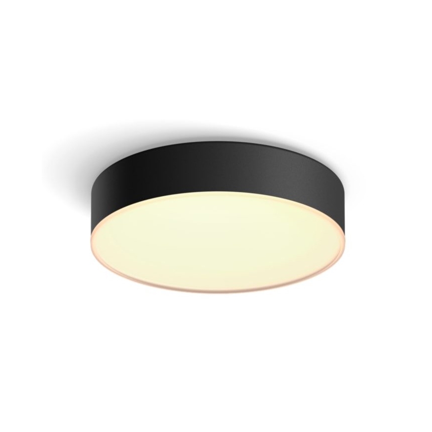 Philips - Himmennettävä LED-kattovalaisin Hue LED/9,6W/230V 2200-6500K halkaisija 261 mm musta + kauko-ohjaus