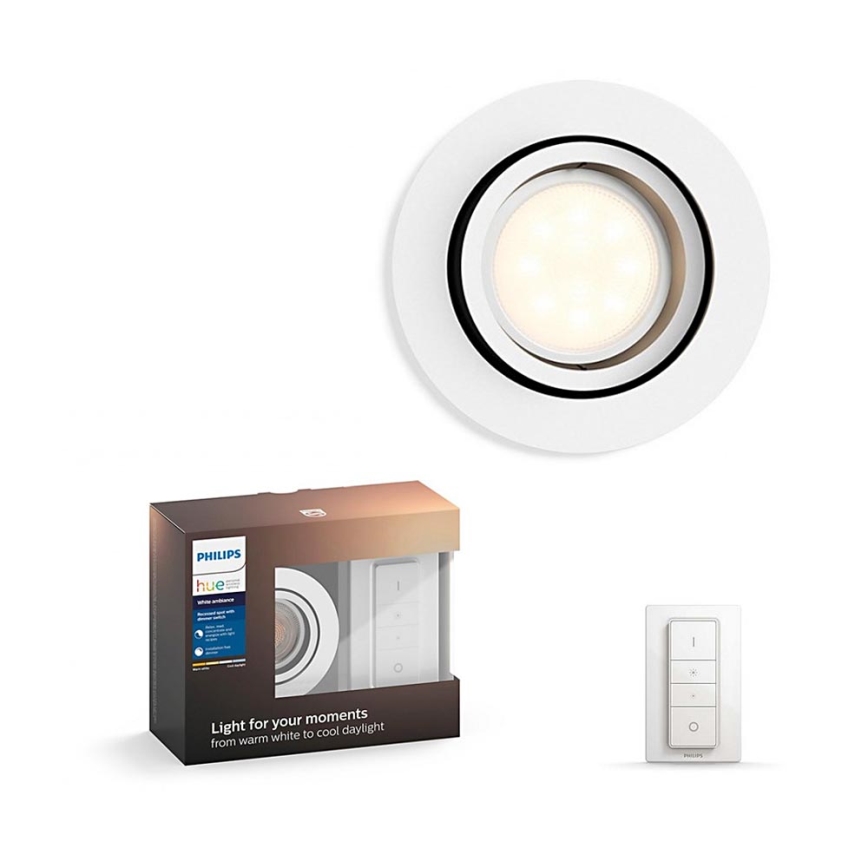 Philips - LED Himmennysvalo Hue MILLISKIN 1xGU10/5,5W/230V