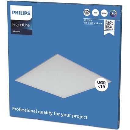 Philips - LED-kattopaneeli PROJECTLINE LED/36W/230V 62x62 cm