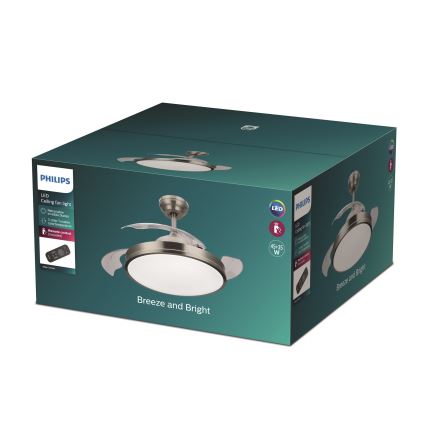 Philips - LED-kattotuuletin LED/35W/230V 5500/4000/2700K + kaukosäädin