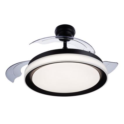 Philips - LED-kattotuuletin LED/35W/230V 5500/4000/2700K musta + kaukosäädin