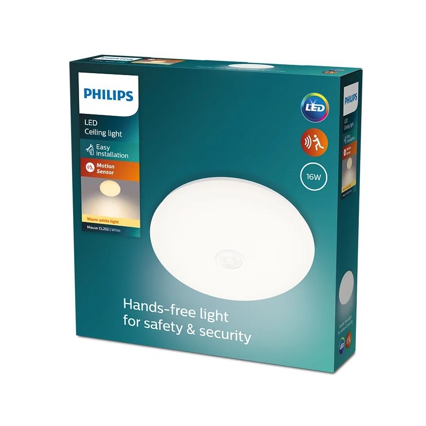 Philips - LED-kattovalaisin anturilla LED/16W/230V 2700K