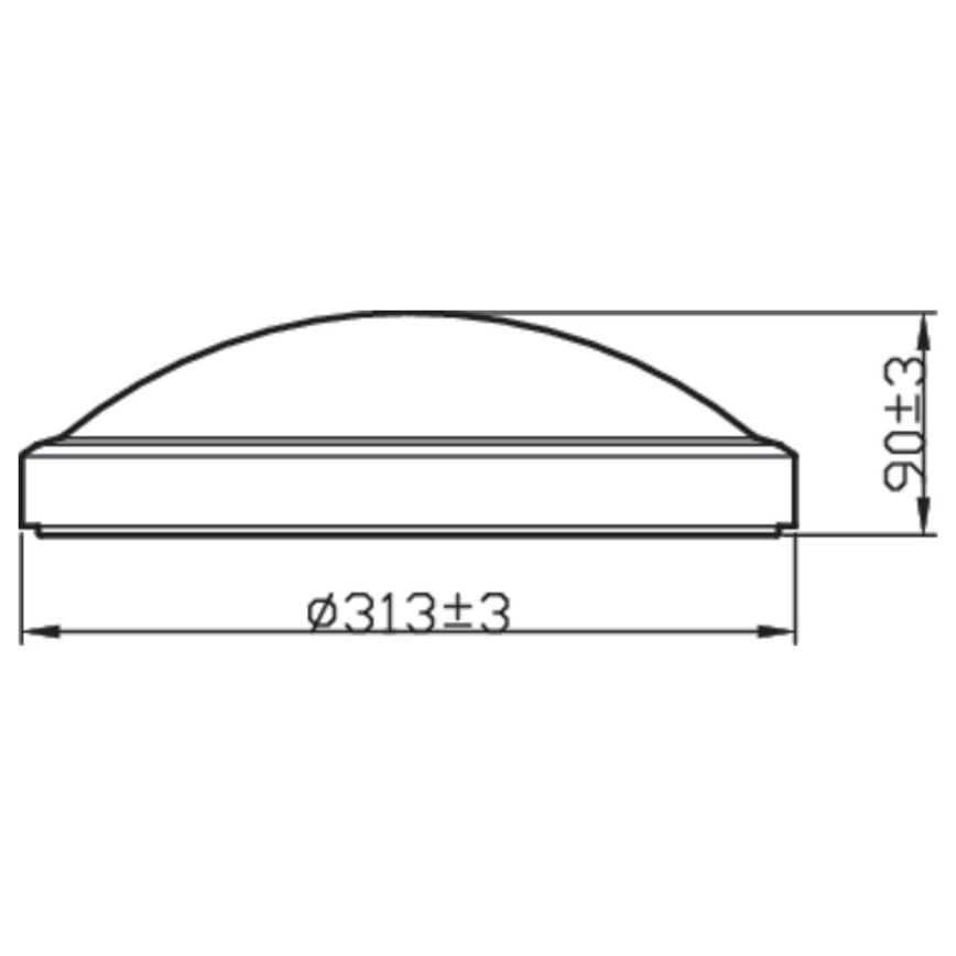 Philips - LED-kattovalaisin BALANCE LED / 17W / 230V IP44