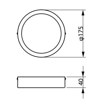 Philips - LED-kattovalaisin LEDINAIRE LED/10,5W/230V 3000K IP40