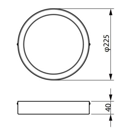 Philips - LED-kattovalaisin LEDINAIRE LED/19,5W/230V 3000K IP40