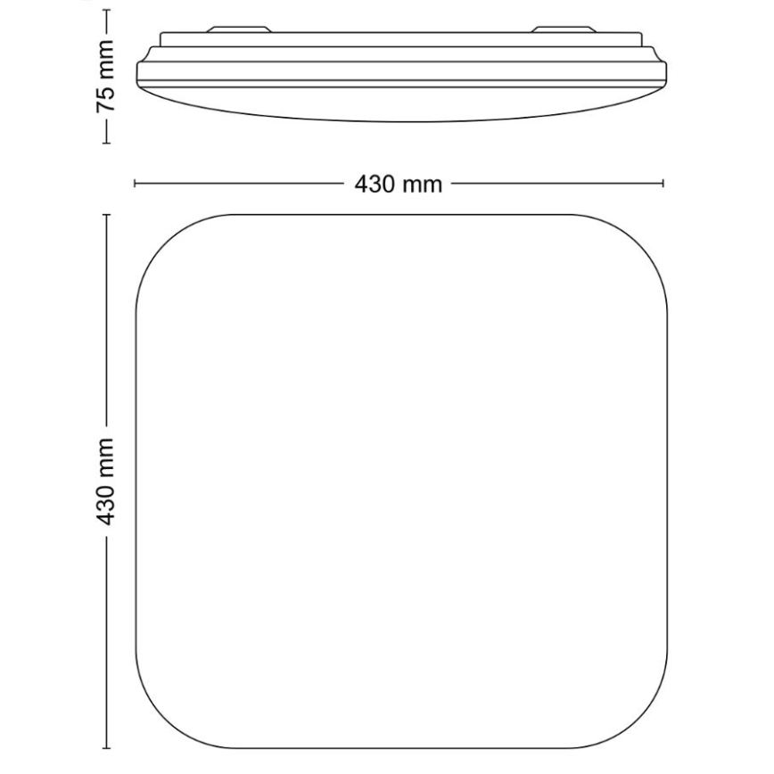 Philips - LED-kattovalaisin LED/24W/230V 2700K