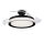 Philips-LED-kattovalaisin tuulettimella BLISS LED/35W/230V 5500/4000/2700K musta + kauko-ohjaus