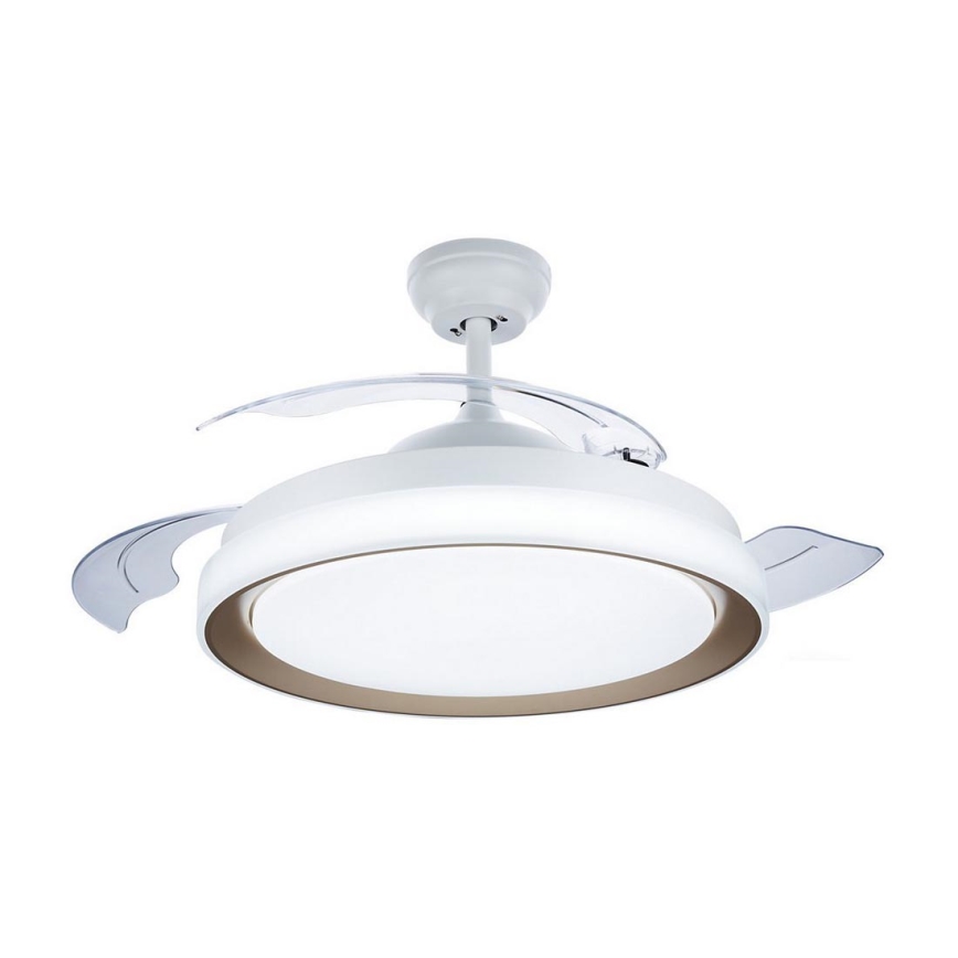 Philips-LED-kattovalaisin tuulettimella LED/35W/230V 5500/4000/2700K + kauko-ohjaus kulta