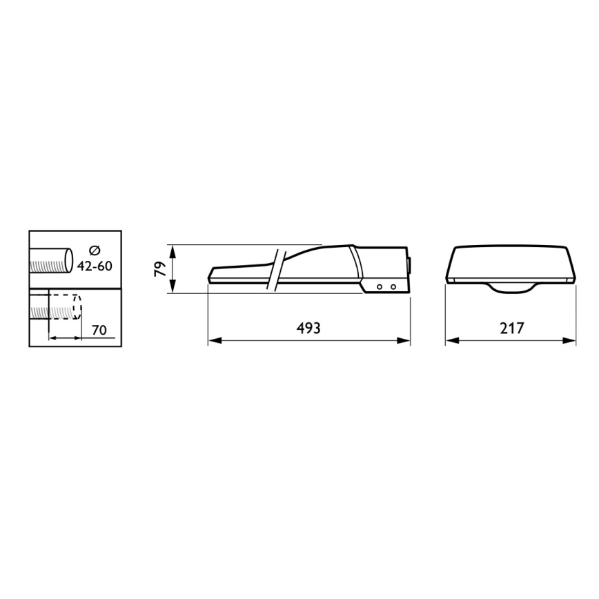 Philips - LED-katuvalo CORELINE MALAGA LED/69W/230V 4000K IP65