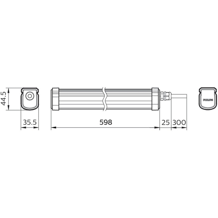 Philips - LED Kestävä valo PROJECTLINE LED/17W/230V IP65