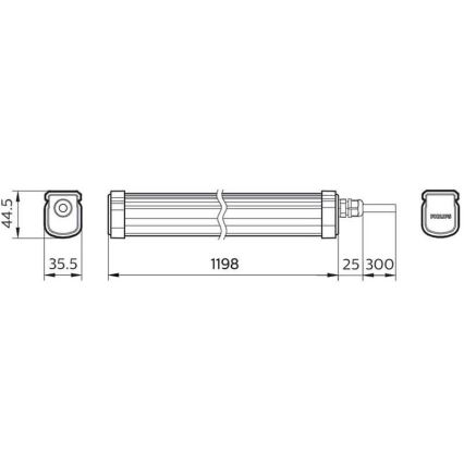 Philips - LED Kestävä valo PROJECTLINE LED/34W/230V IP65