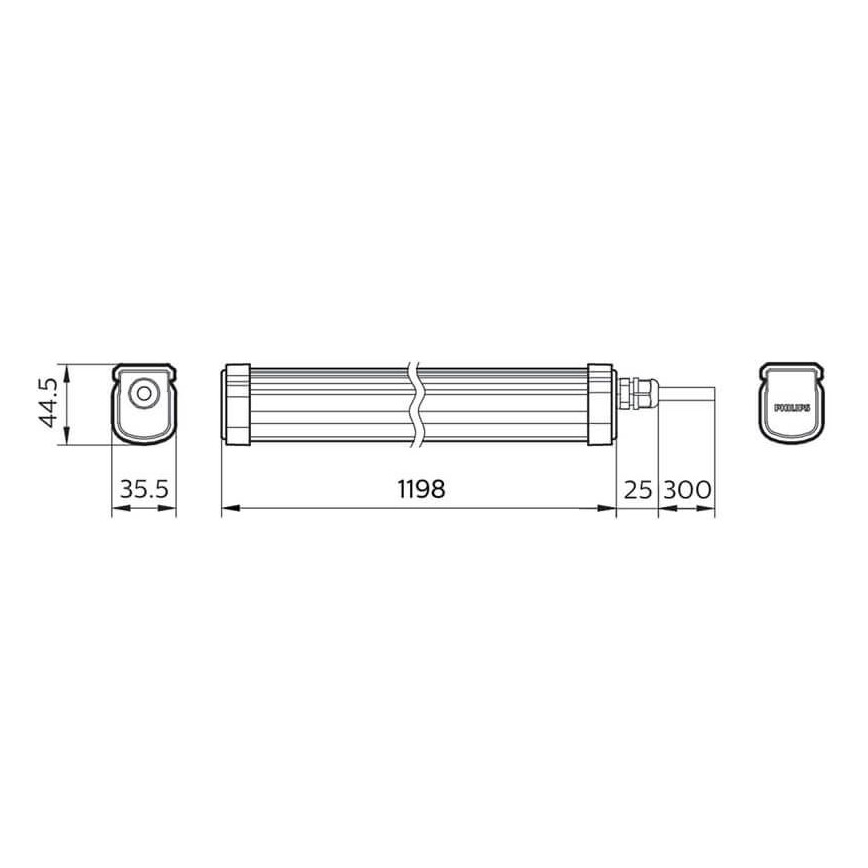 Philips - LED Kestävä valo PROJECTLINE LED/34W/230V IP65