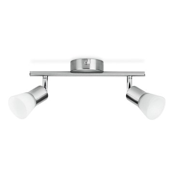 Philips - LED-kohdevalaisin 2xLED/4,3W/230V mattakromi