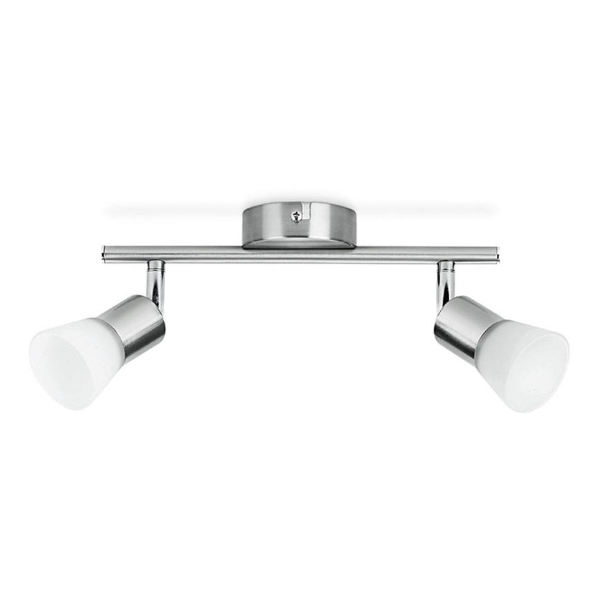 Philips - LED-kohdevalaisin 2xLED/4,3W/230V mattakromi