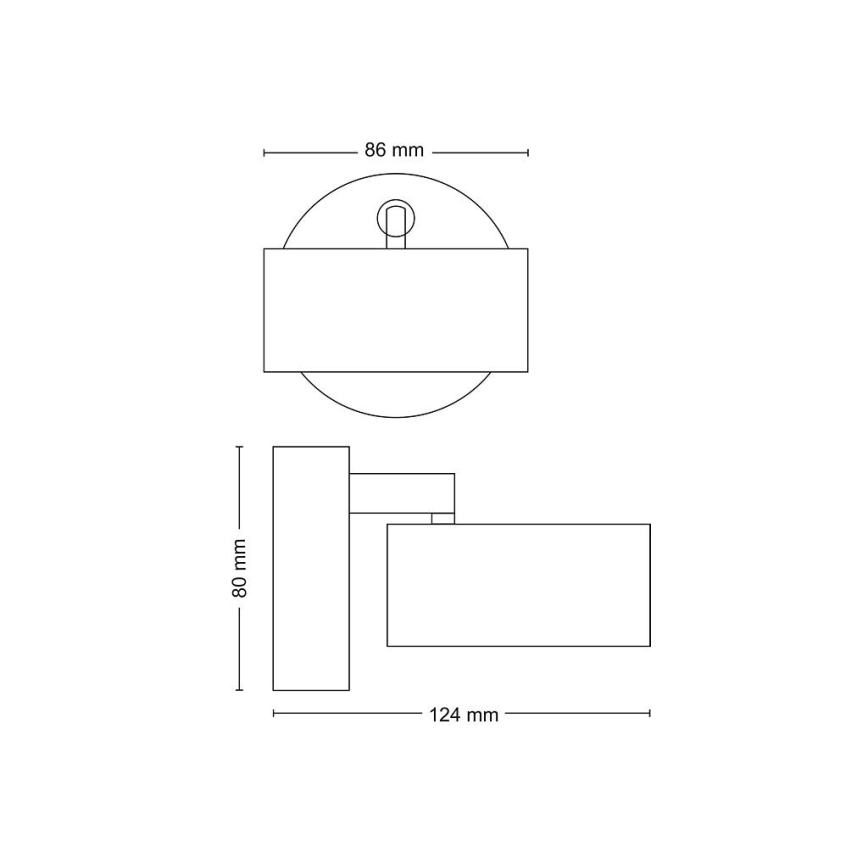 Philips - LED-kohdevalaisin LED/5,5W/230V musta