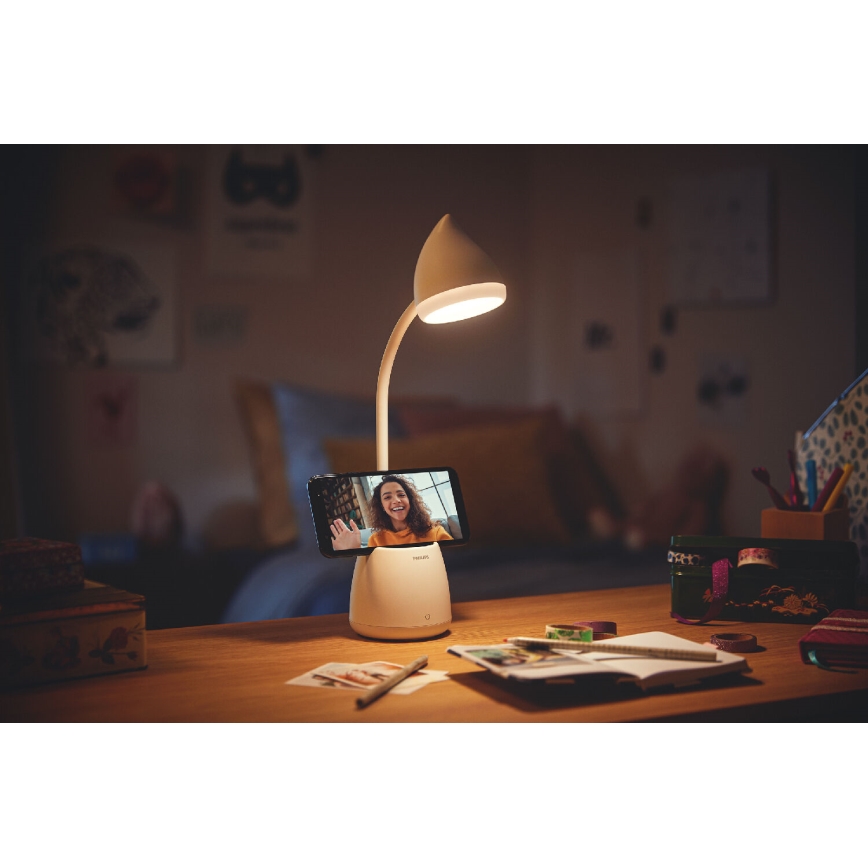 Philips - LED Himmennettävä kosketuspöytävalaisin HAT LED/4,5W/5V 3000/4000/5700K CRI 90