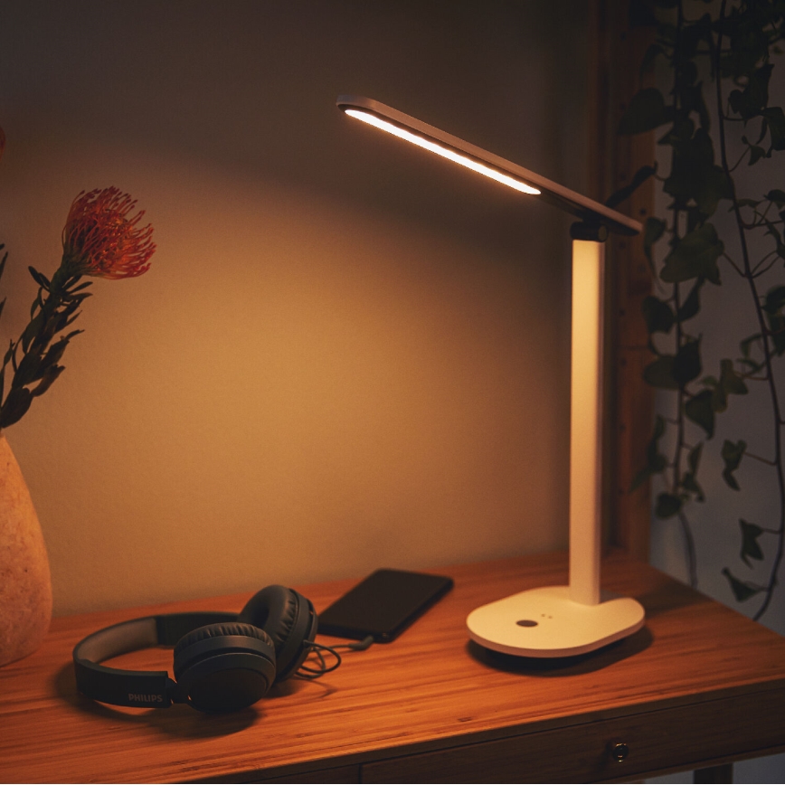 Philips - LED Himmennettävä kosketuspöytävalaisin IVORY LED/5W/5V 2700/3600/5000K CRI 90
