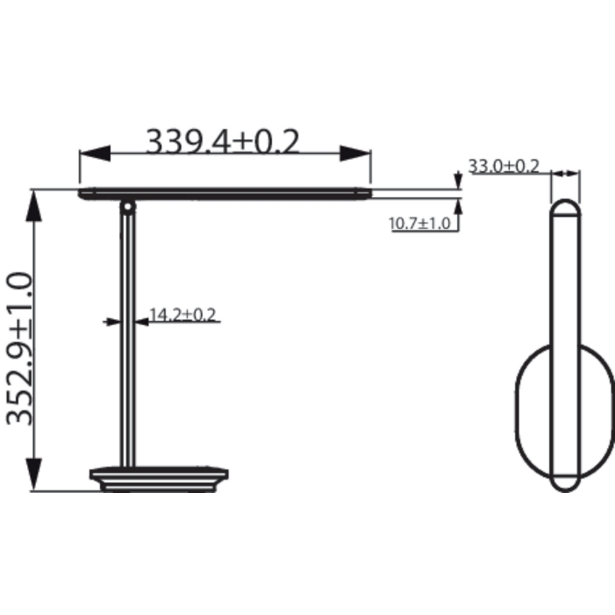Philips - LED Himmennettävä kosketuspöytävalaisin IVORY LED/5W/5V 2700/3600/5000K CRI 90