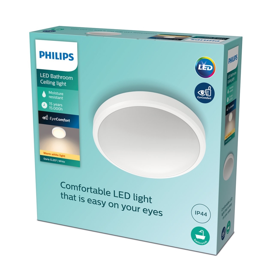 Philips - LED Kylpyhuoneen kattovalo LED/17W/230V 2700K IP44