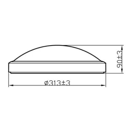 Philips - LED Kylpyhuoneen kattovalo LED/17W/230V 4000K IP44