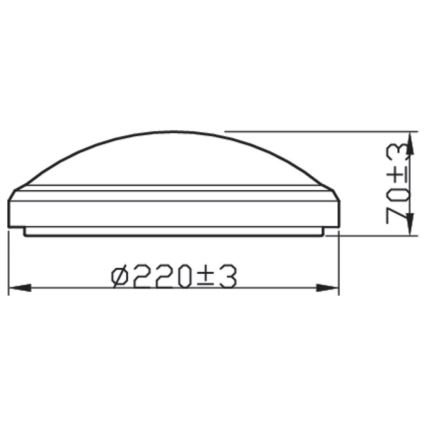 Philips - LED Kylpyhuoneen kattovalo DORIS LED/6W/230V 4000K IP54 musta