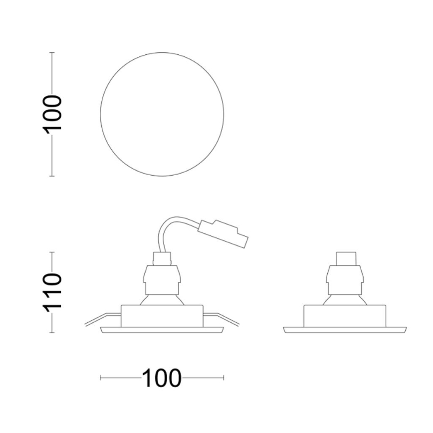 Philips - LED Kylpyhuoneen upotettava valo FRESCO LED/4,6W/230V IP23