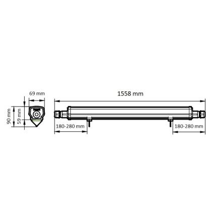 Philips - LED-putkityövalo LED/46W/230V IP66 4000K