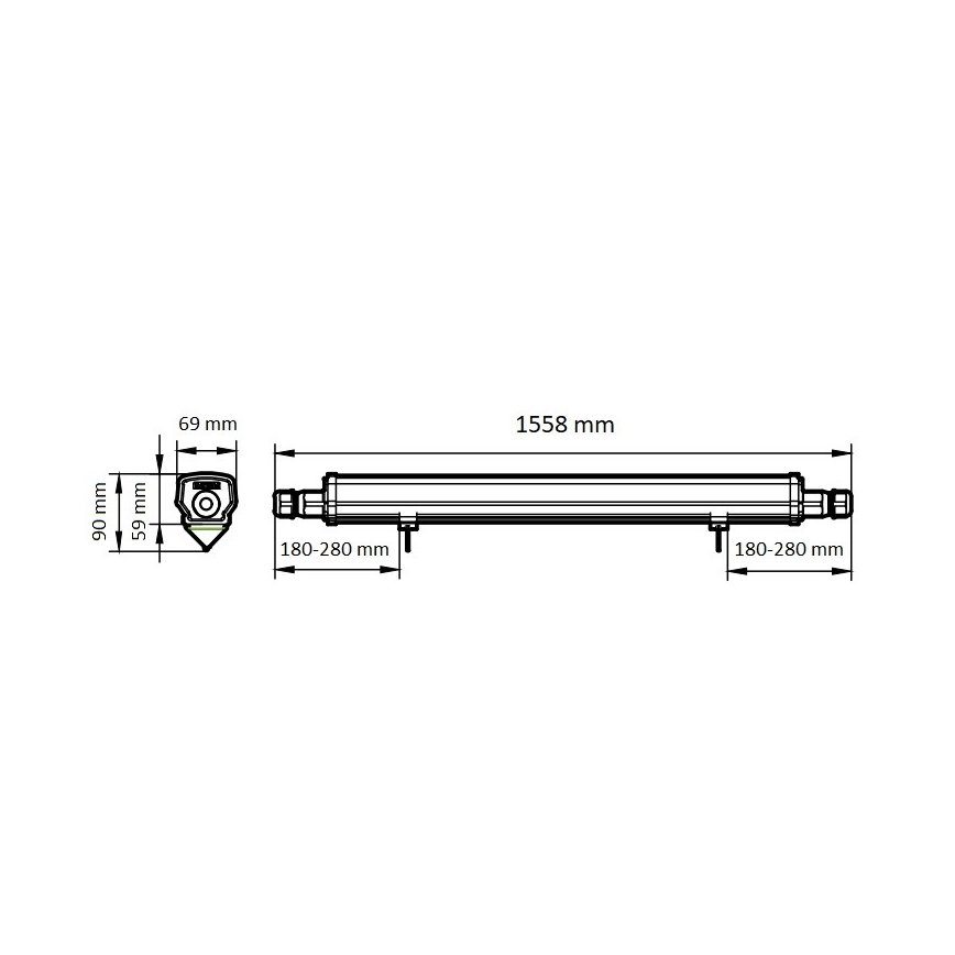 Philips - LED-putkityövalo LED/46W/230V IP66 4000K