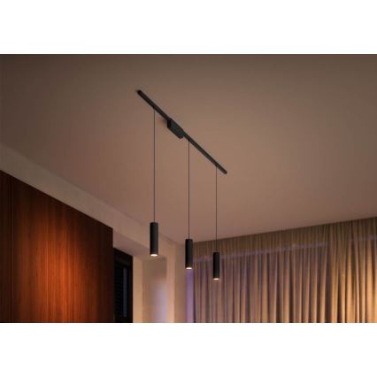 Philips - LED RGB Himmennettävä kattokruunu johdossa kiskojärjestelmään Hue PERIFO LED RGB/5,2W/24V 2000-6500K