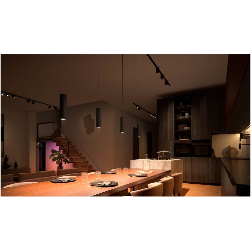 Philips - LED RGB Himmennettävä kattokruunu johdossa kiskojärjestelmään Hue PERIFO LED RGB/5,2W/24V 2000-6500K