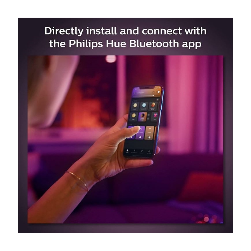 Philips - LED RGB Himmennettävä kattokruunu johdossa kiskojärjestelmään Hue PERIFO LED RGB/5,2W/24V 2000-6500K