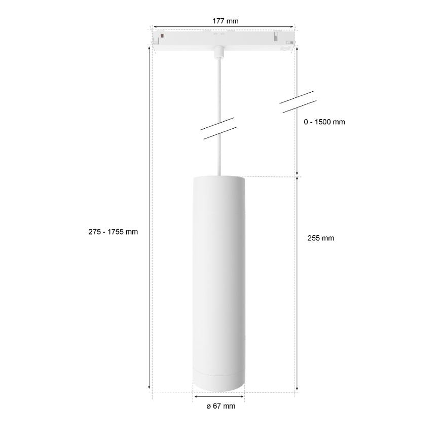 Philips - LED RGB Himmennettävä kattokruunu johdossa kiskojärjestelmään Hue PERIFO LED RGB/5,2W/24V 2000-6500K