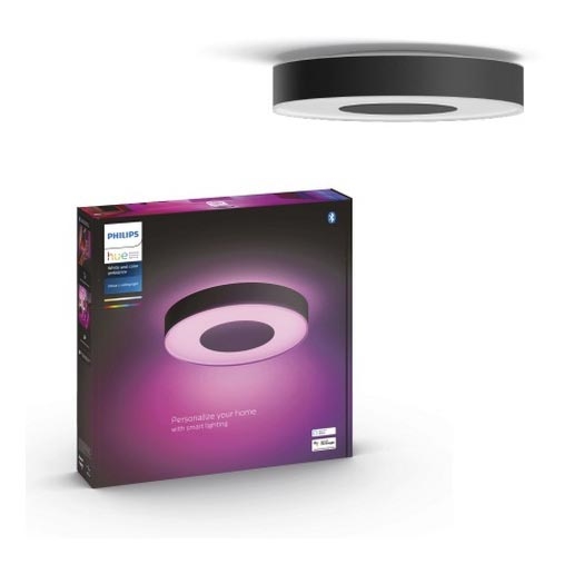 Philips - LED RGB Himmennettävä kattovalo Hue INFUSE LED/52,5W/230V 2000-6500K d. 425 mm musta