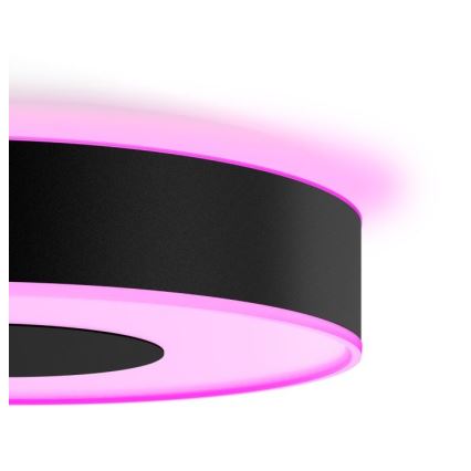 Philips - LED RGB Himmennettävä kattovalo Hue INFUSE LED/33,5W/230V 2000-6500K d. 381 mm musta
