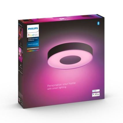 Philips - LED RGB Himmennettävä kattovalo Hue INFUSE LED/33,5W/230V 2000-6500K d. 381 mm musta