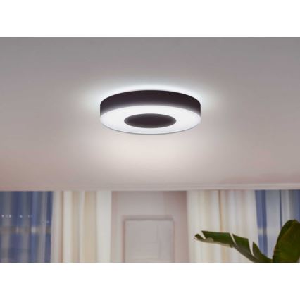 Philips - LED RGB Himmennettävä kattovalo Hue INFUSE LED/52,5W/230V 2000-6500K d. 425 mm musta