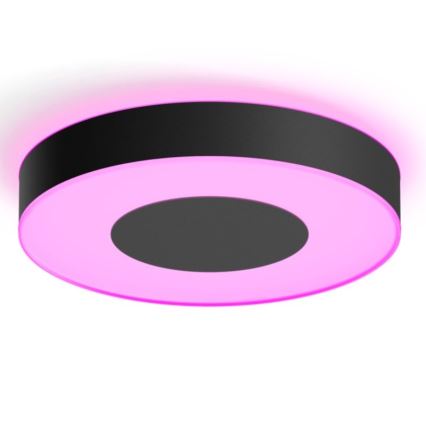 Philips - LED RGB Himmennettävä kattovalo Hue INFUSE LED/52,5W/230V 2000-6500K d. 425 mm musta