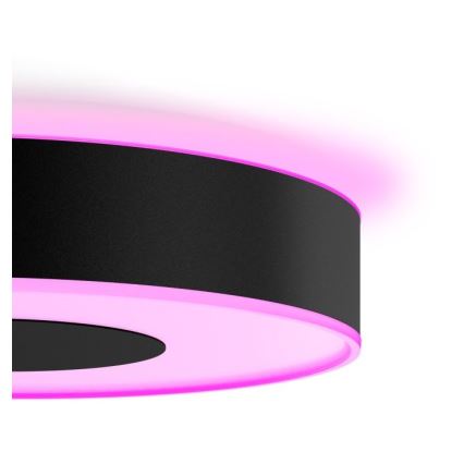 Philips - LED RGB Himmennettävä kattovalo Hue INFUSE LED/52,5W/230V 2000-6500K d. 425 mm musta