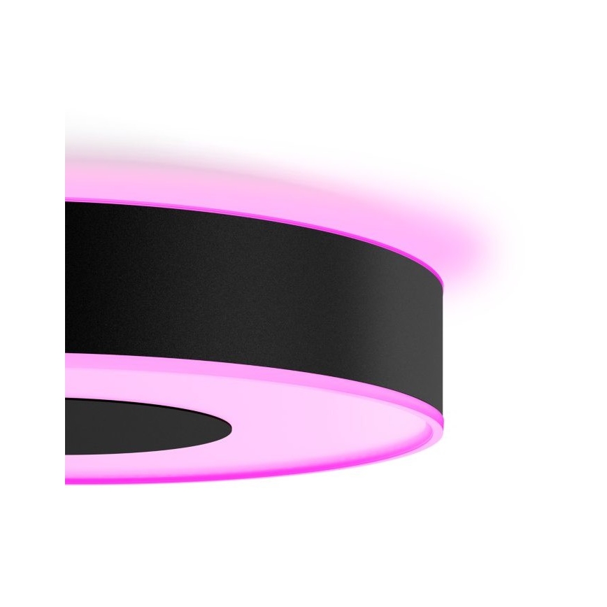 Philips - LED RGB Himmennettävä kattovalo Hue INFUSE LED/52,5W/230V 2000-6500K d. 425 mm musta