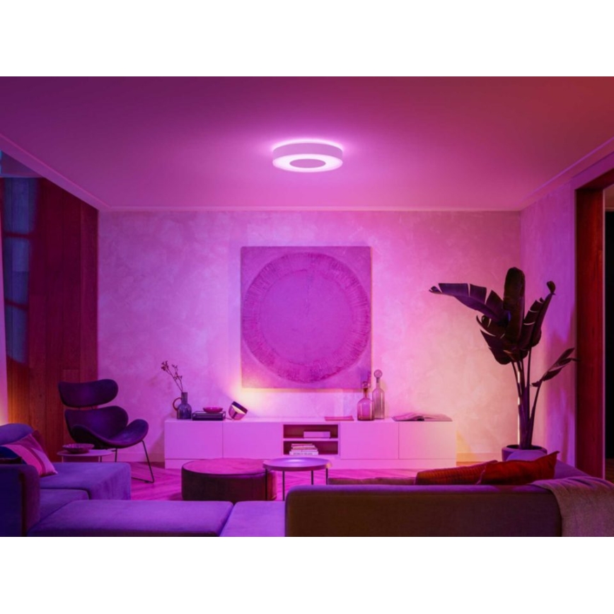 Philips - LED RGB Himmennettävä kattovalo Hue INFUSE LED/52,5W/230V 2000-6500K d. 425 mm valkoinen