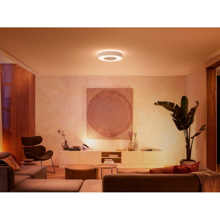 Philips - LED RGB Himmennettävä kattovalo Hue INFUSE LED/52,5W/230V 2000-6500K d. 425 mm valkoinen