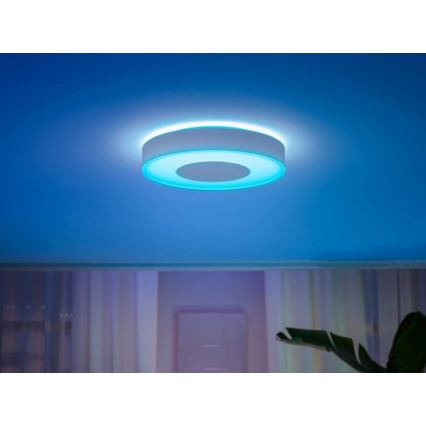 Philips - LED RGB Himmennettävä kattovalo Hue INFUSE LED/52,5W/230V 2000-6500K d. 425 mm valkoinen