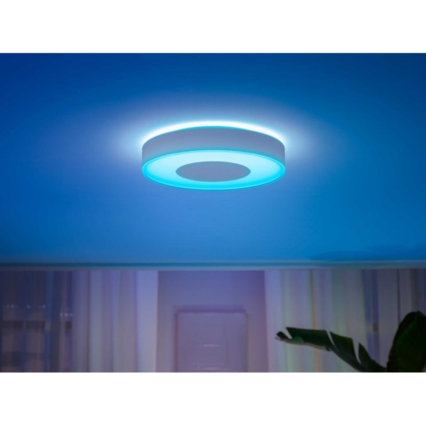 Philips - LED RGB Himmennettävä kattovalo Hue INFUSE LED/52,5W/230V 2000-6500K d. 425 mm valkoinen