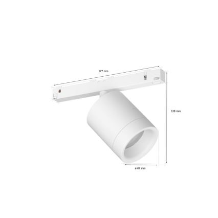 Philips - LED RGB Himmennettävä kohdevalo kiskojärjestelmään Hue PERIFO LED RGB/5,2W/24V 2000-6500K