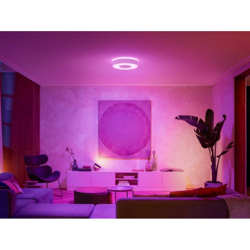 Philips - LED RGB Himmennettävä kylpyhuone valo Hue XAMENTO LED/33,5W/230V IP44 d. 381 mm 2000-6500K