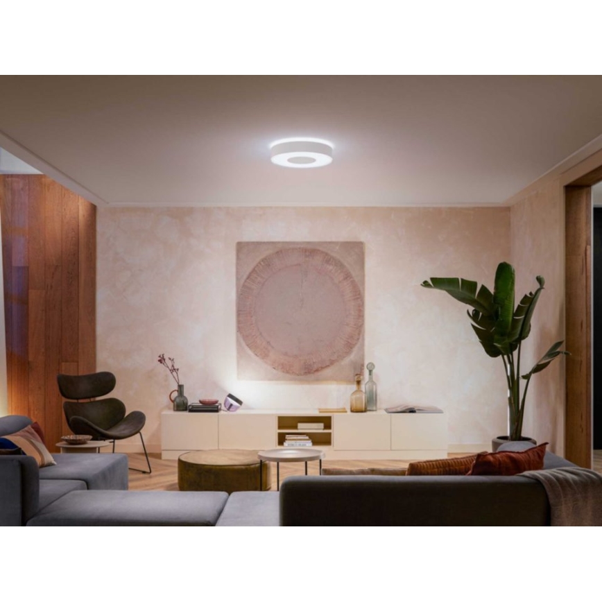 Philips - LED RGB Himmennettävä kylpyhuone valo Hue XAMENTO LED/33,5W/230V IP44 d. 381 mm 2000-6500K