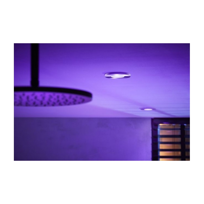 Philips - LED RGB Himmennettävä kylpyhuonevalo Hue XAMENTO 1xGU10/5,7W/230V IP44 2000-6500K